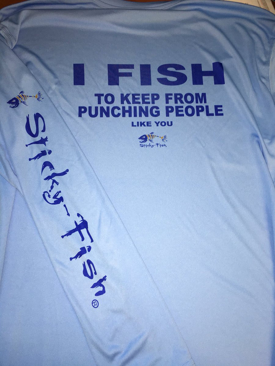 Having fun with our dry fit shirt designs! We do custom orders as well, Small orders welcome! <a href="/GetStickyFish/">Sticky-Fish Decals</a> ready to go fishin in style!