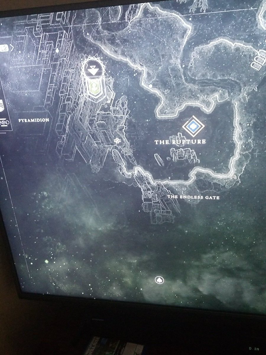 So trying to find this and it's not even on the map go to where it's suppose to be and nothing. This needs to fix.... then you wonder why you have so many people going back to D1 #broken@Bungie