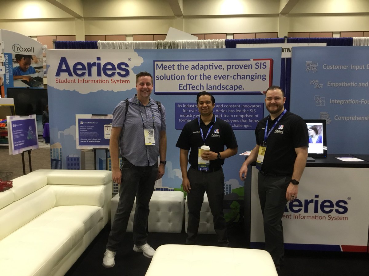 Thank you to our partners in student learning!  You make a difference!  <a href="/SantaAnaUSD/">Santa Ana USD</a> #CUE18 <a href="/AeriesSIS/">Aeries SIS</a>