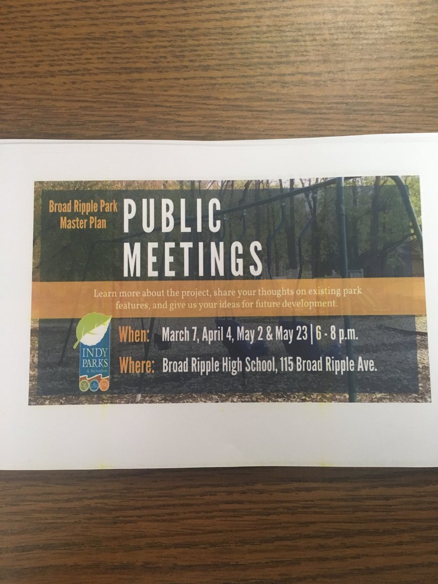 Come to one of the meetings about our master plan! Be part of the process!