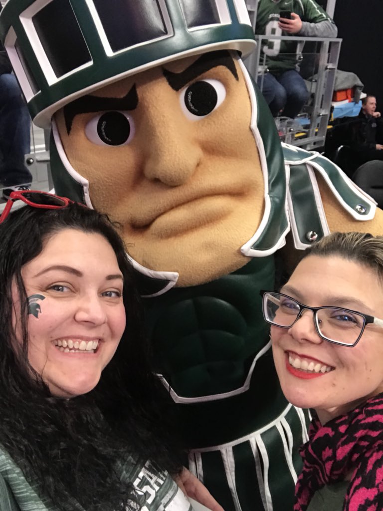 AbbieTaps's tweet image. Go Green! Let’s do this boys! #MSU #MarchMadness #SpartyOn