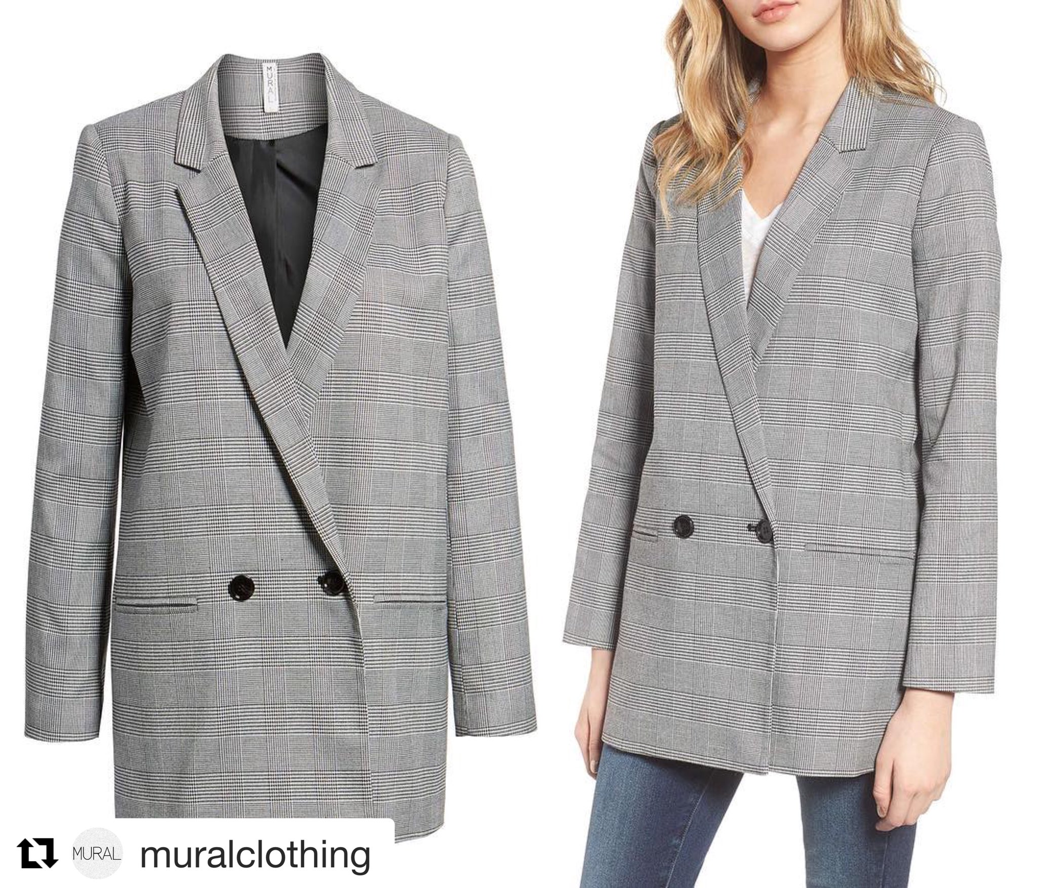Mural blazer clearance