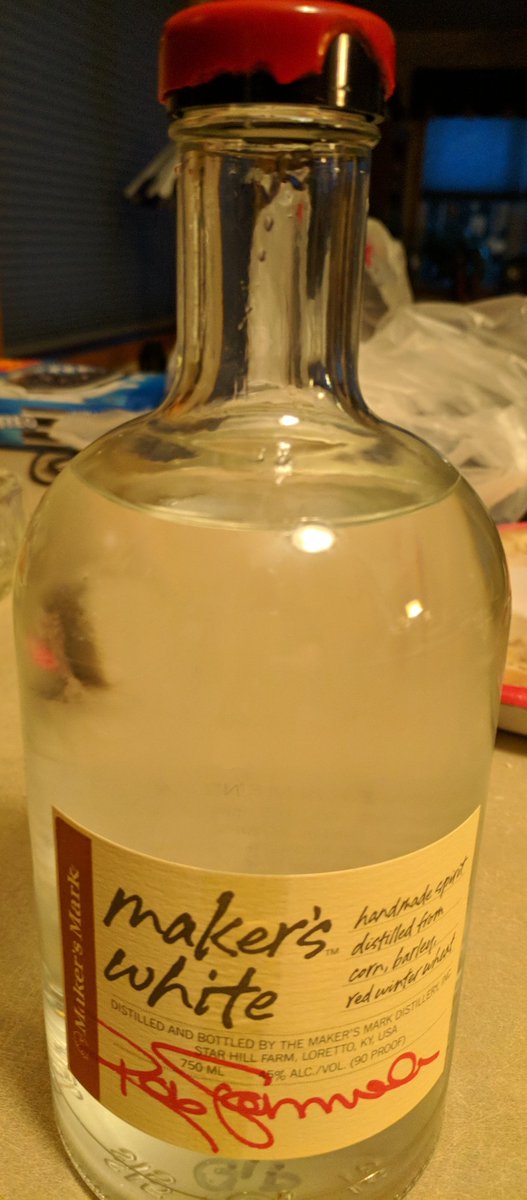 TorgoPSN's tweet photo. Brought this back from the @MakersMark distillery. Mom wanted to try it, but I think that's her last taste lol #MakersWhite #AmbassadorForLife https://t.co/uKkeh0576i