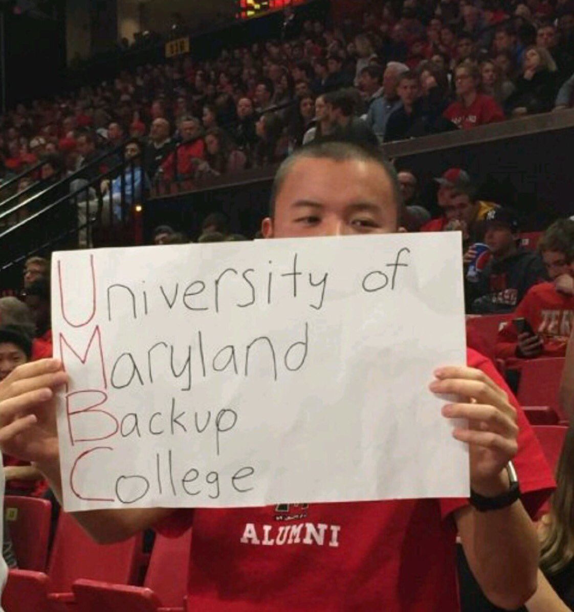 Ahh we remember this game at Maryland in December....hopefully you enjoyed our game from your couch dude!