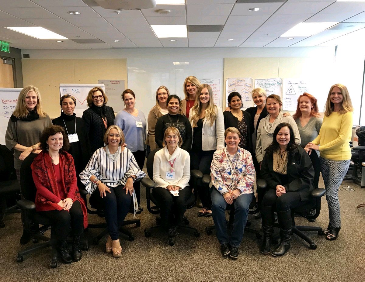 Fortunate to be among esteemed women leaders celebrating diversity &amp; inclusion in #IBM building relationships and influence #womenatIBM #PressForProgress #IWD2018