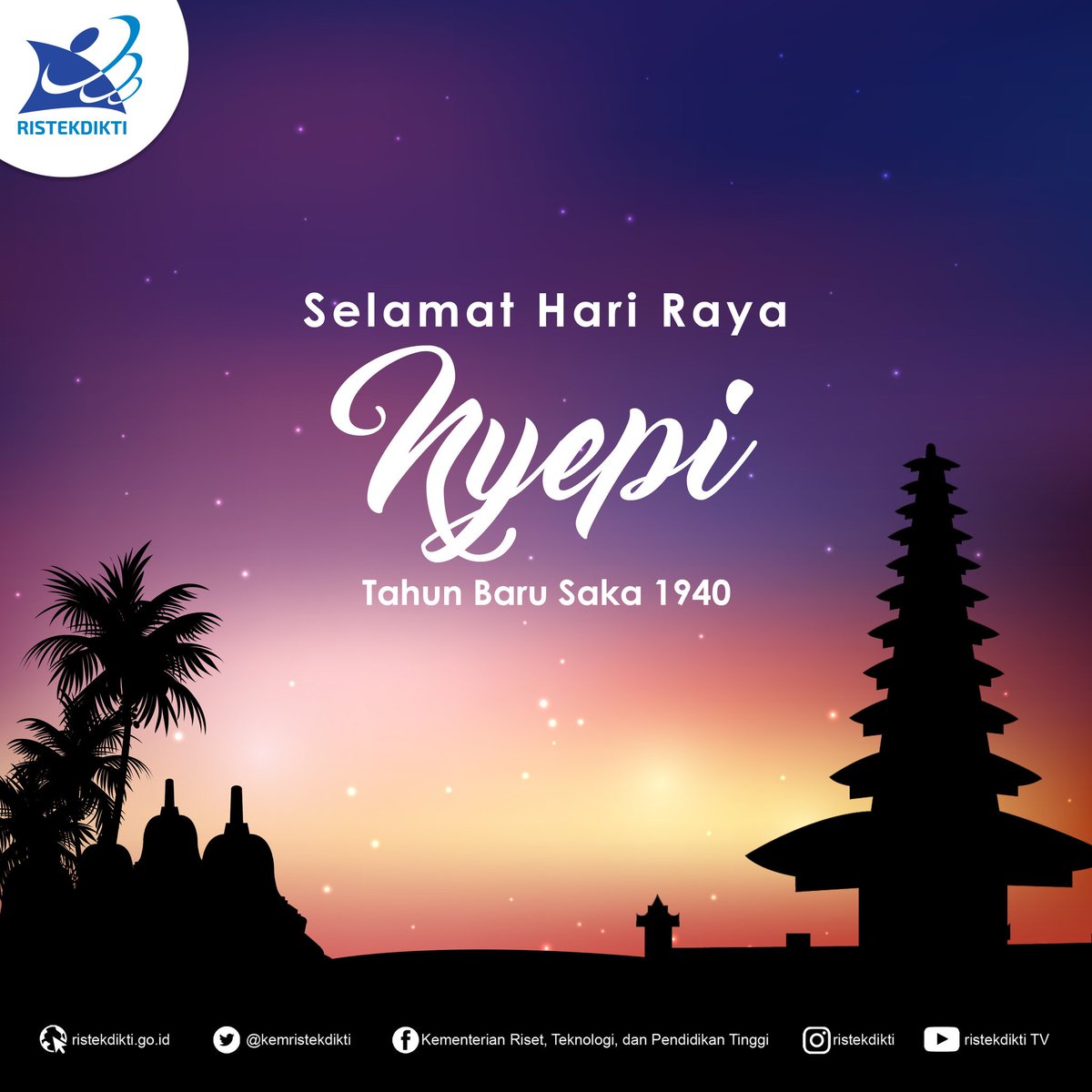 Kemristekdikti On Twitter Selamat Menyambut Hari Raya Nyepi Tahun