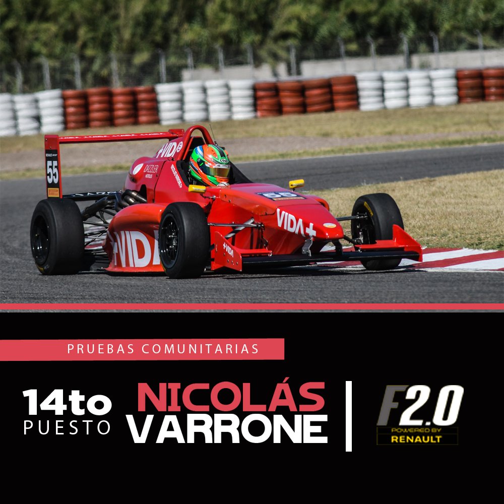 prensavmt's tweet photo. @Nicovarrone43 | 14to puesto en las pruebas comunitarias de la @F20Oficial https://t.co/yj94cNScJM