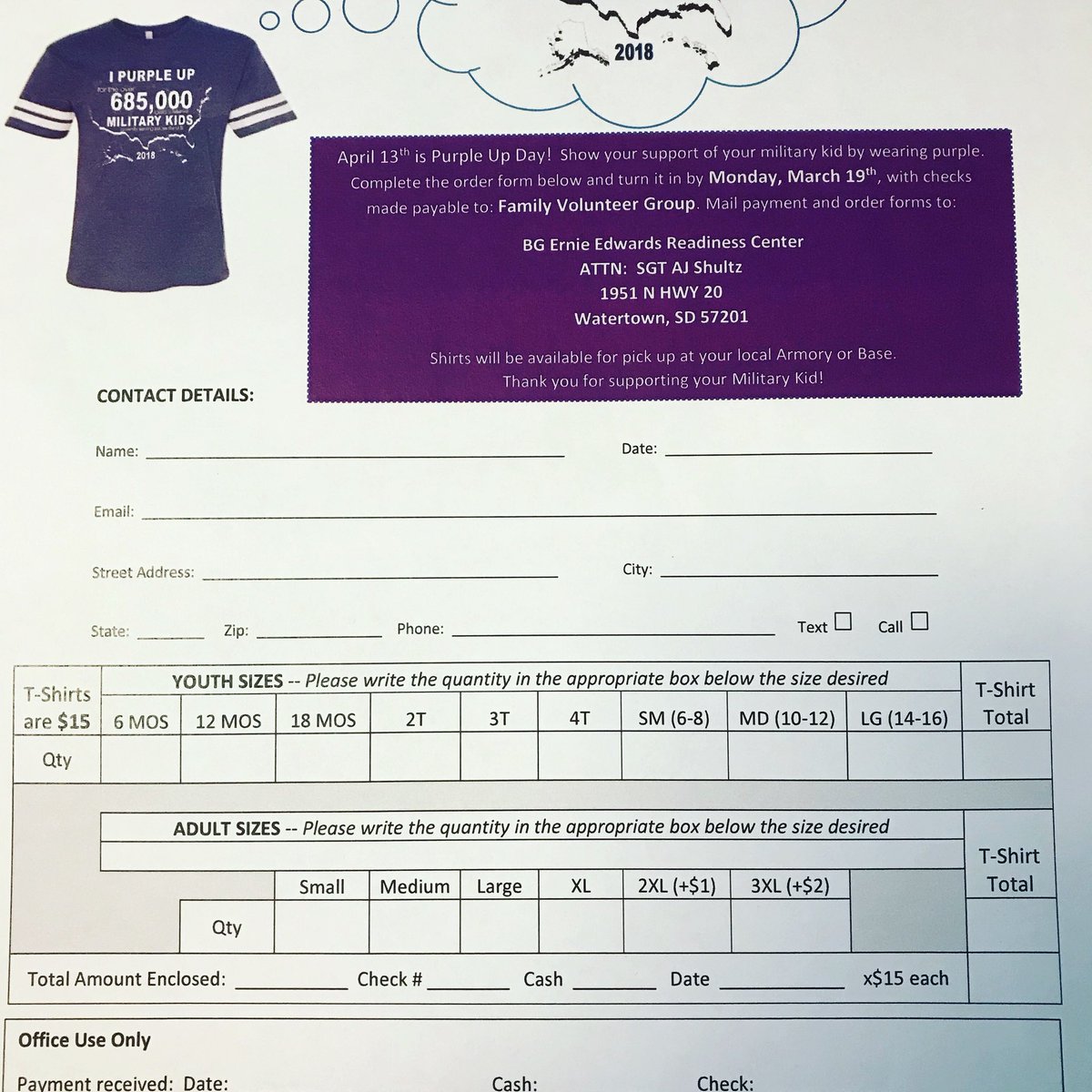 CTvinnereim's tweet photo. It’s not too late to create a sea of purple and show your support for our military kids on April 13th! https://t.co/w4iPefKj2X