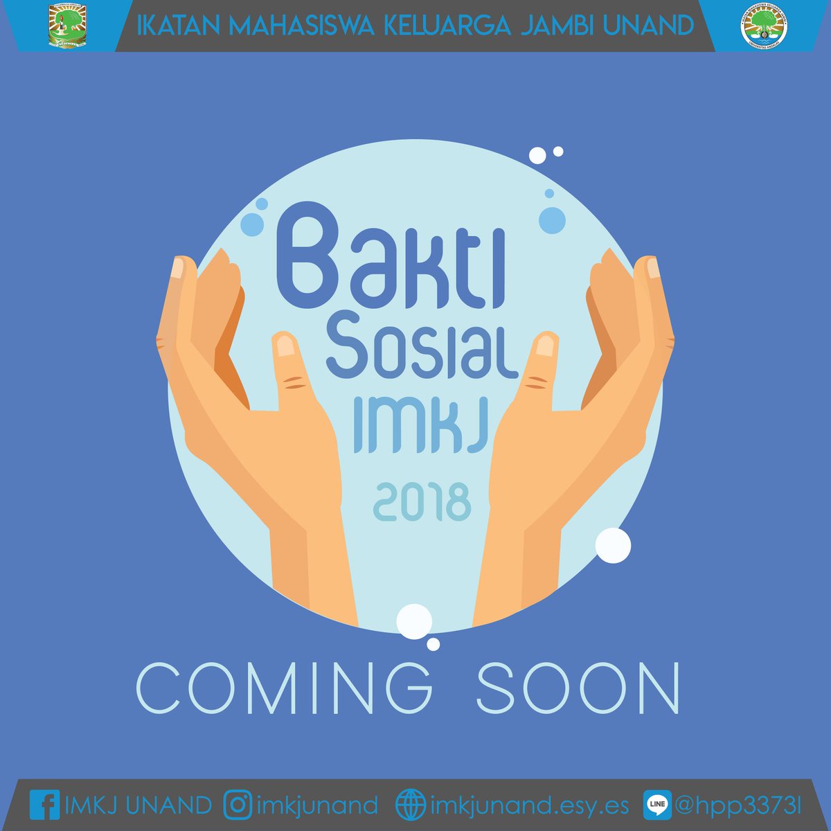 [COMING SOON]  
Halo Imkjers 
Karena menjadi seorang yang bermanfaat bagi orang lain adalah sebaik baiknya pribadi.
 
IMKJ juga tidak lupa untuk memberikan kontribusinya kepada lingkungan di sekitarnya. Untuk itu segera akan diadakan Bakti Sosial IMKJ 2018 . 

Sharing is caring.