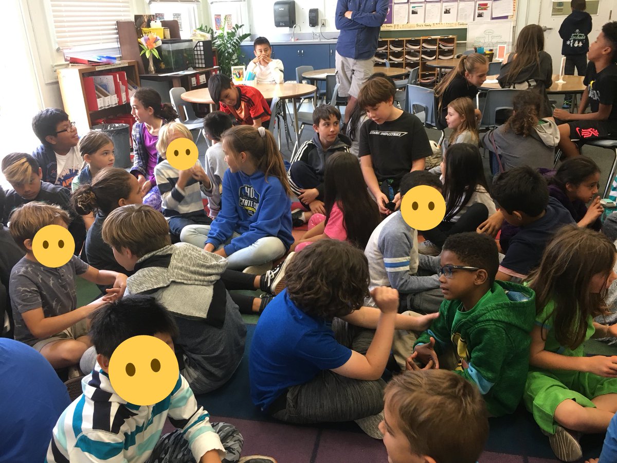 madelynross's tweet photo. We practiced #AcademicDiscourse with our 5th grade buddies through a read aloud of @PatriciaPolacco’s Babushka’s Doll. #TurnAndTalks galore! 💬 It was a great way to further our school’s focus on discourse! https://t.co/Jo9sSDlRcW