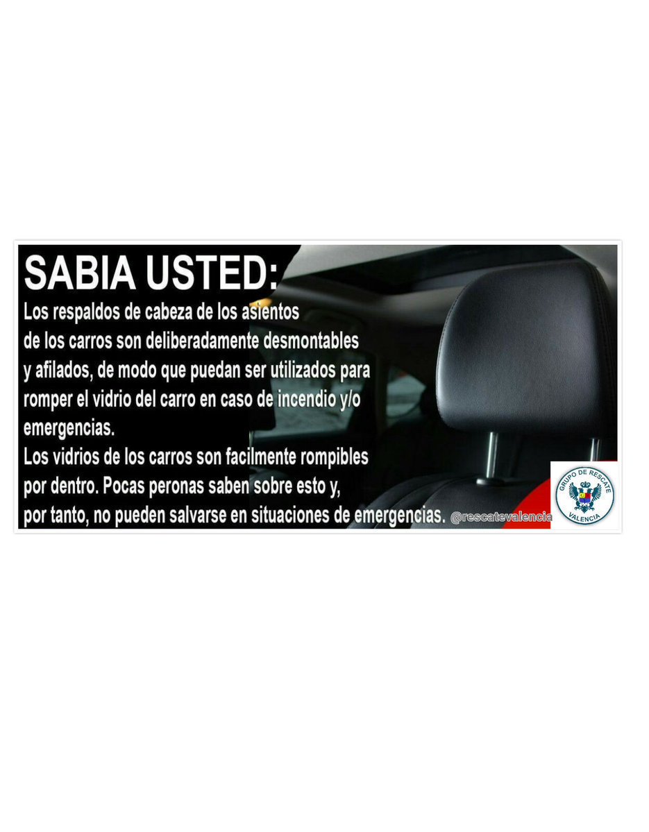 RescateValencia's tweet photo. #TipsVial Sabia Usted....... https://t.co/yUz1Mdw6X6