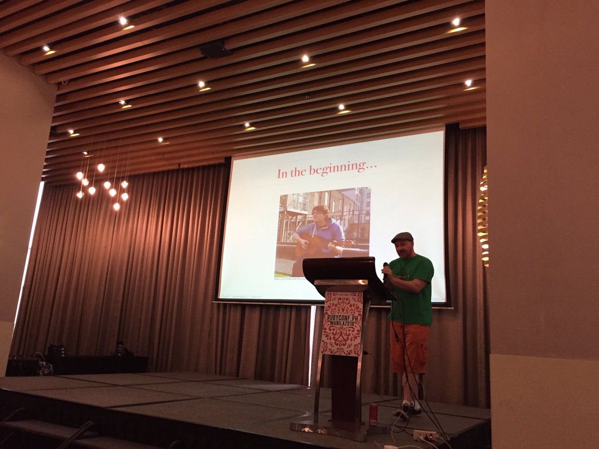 RubyConfPH's tweet image. .@aspleenic kicking off Day 2