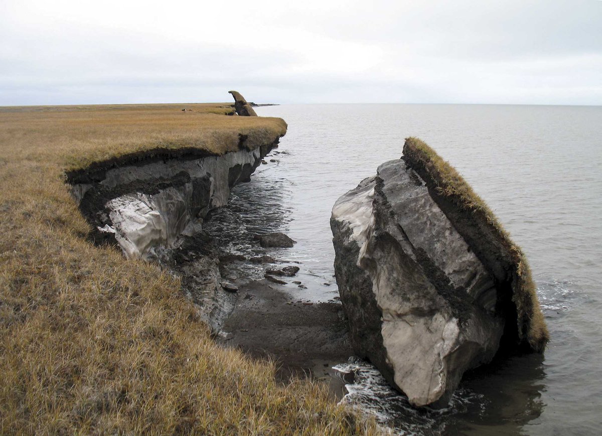 DiscoverMag's tweet photo. Arctic permafrost will probably melt even faster than we though it would: https://t.co/Fs7p2YRAgi @yulsman https://t.co/IdheV1nof7