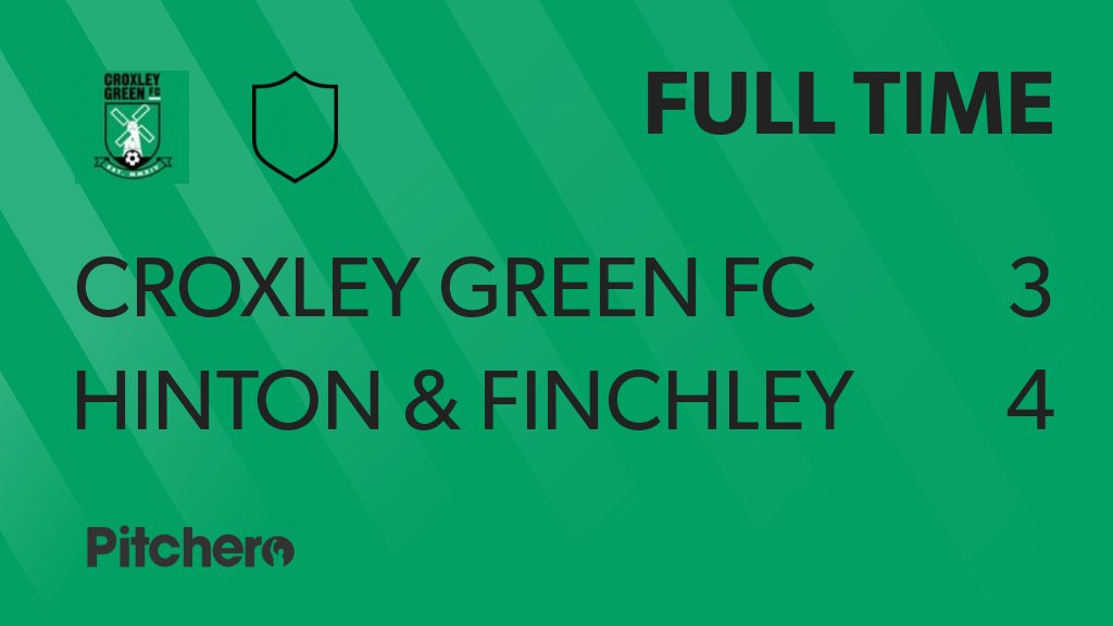 FULL TIME: Croxley Green FC 3 - 4 hinton &amp; finchley heros
#CROHIN #Pitchero
croxleygreenfc.com/teams/139389/m…