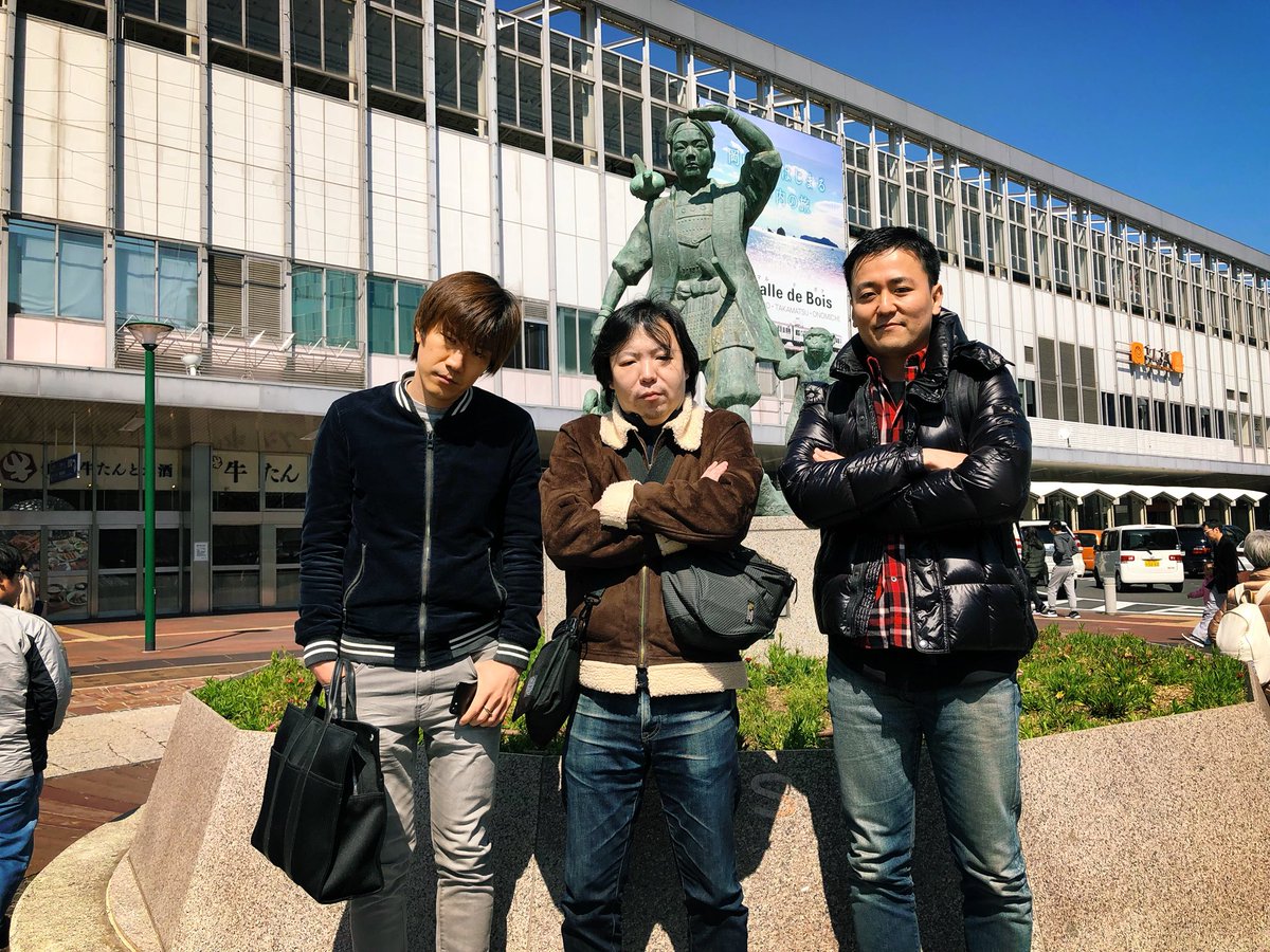 池田幸平 ナカツ 鉄拳 Twitterren 岡山到着 桃太郎 三島財閥コラボで記念撮影してからのまずは飯 ミシマスターは朝からお腹痛い模様で顔ヤバめ 笑 鉄拳7fr Kelotcup5 岡山県