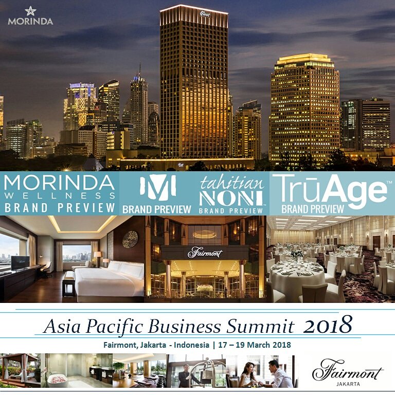 TruAgeCommunity's tweet image. Setelah Seoul - South Korea, Singapore, Putra Jaya - Malaysia, Halong Bay - Vietnam, kini Jakarta - Indonesia menjadi tuan rumah perhelatan akbar Asia Pacific Business Summit 2018! #MorindaLife