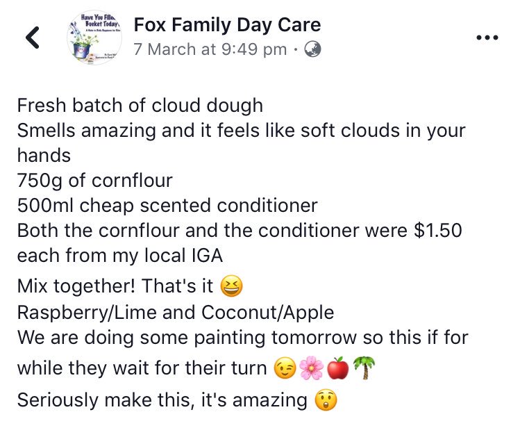 hannah_bruty's tweet photo. This cloud dough looks amazing and super easy to make 😍☁️🌈 perfect for sensory development in your classroom #acuedu_p https://t.co/kchEGBh2iY