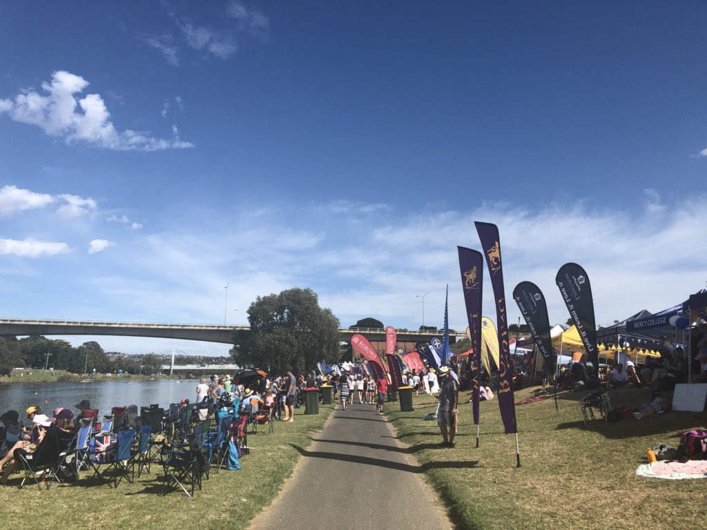Ms_suth's tweet photo. A great day supporting our rowers #headofschoolgirls #strongisthenewpretty #sisterhood @MGGS_SouthYarra @RowingVictoria https://t.co/QyB97ZElTo
