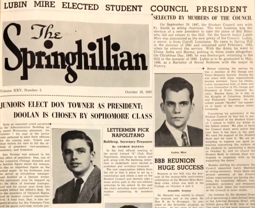 johnnylstevens1's tweet photo. A look wayyyy back at The SpringHillian newspaper at Spring Hill College! #cfpa #btv #shcstudentmedia #sprill https://t.co/Kssbyridiz