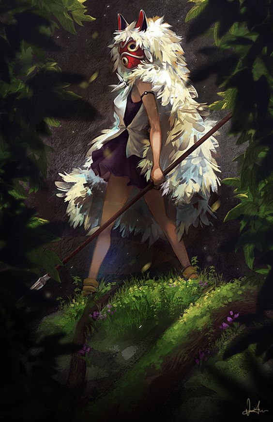 naomisk_'s tweet photo. Princess mononoke 'Amazing art' ❤ #ghibli #art #mononoke #StudioG #StudioGhibli #fanart #Credit #autor #einiv  #amazing #animejapan https://t.co/nPi2T5G7qR