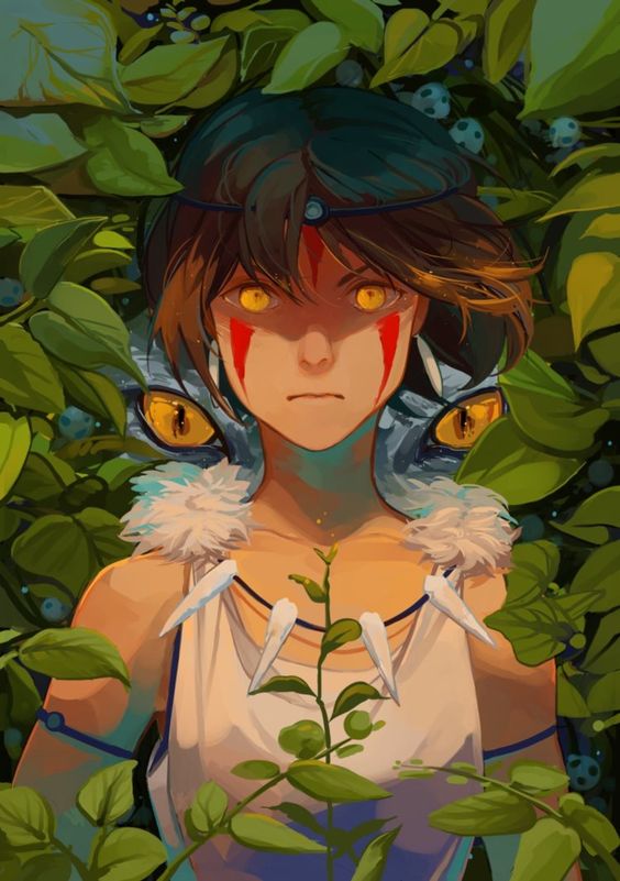 naomisk_'s tweet photo. Princess mononoke 'Amazing art' ❤ #ghibli #art #mononoke #StudioG #StudioGhibli #fanart #Credit #autor #einiv  #amazing #animejapan https://t.co/nPi2T5G7qR