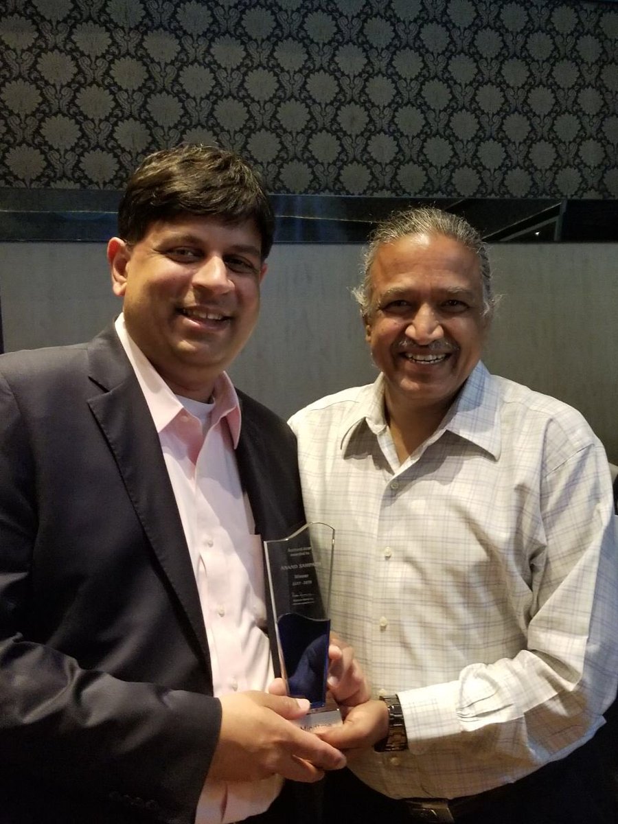 nspartha's tweet photo. Proud of what you have achieved till date, @AnandSampathK and wish you many more accolades in future. #mindtree #salessamurai https://t.co/tw6ZGyCWne