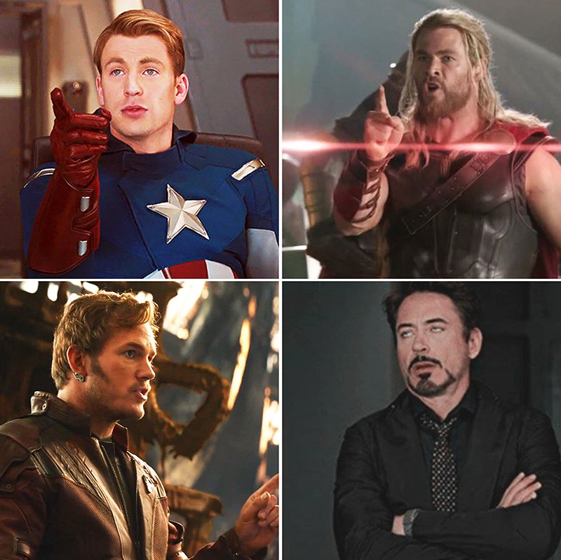 #InfinityWar  Chrises????!!!Tony is so done?!!! 