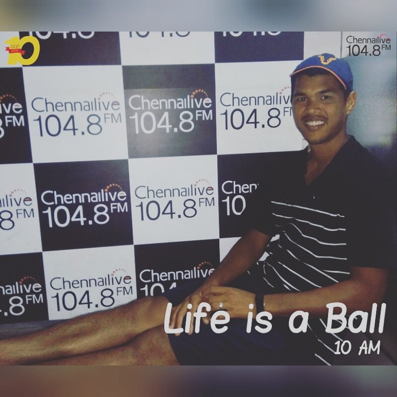 chennailive1048's tweet photo. Saturday is here and so is Somdev with another episode of Life is a Ball, coming up at 10 AM. Stay Tuned.
#saturday #somdev #radio #sports #chennai #chennailive1048fm https://t.co/0sMypB9YMW