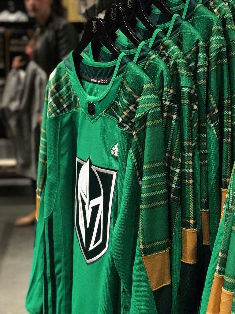 golden knights st patrick's day jersey