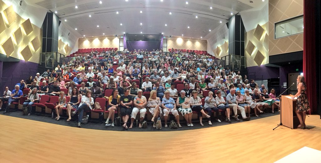 Kon__K's tweet photo. #Dutton and #Hanson: “Our local community doesn’t care about a fair go for people seeking #asylum.” 

People of #Queensland: “Hold my beer.”

Right now at @ASRC1 Community Forum. https://t.co/7FBtuDFTRi