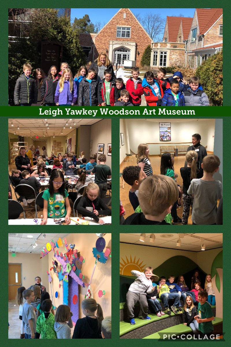 Our @WausauJMarshall third grade classes had a beautiful day for a trip to the museum! @WoodsonArt @EricRohmann #thirdgraderocks