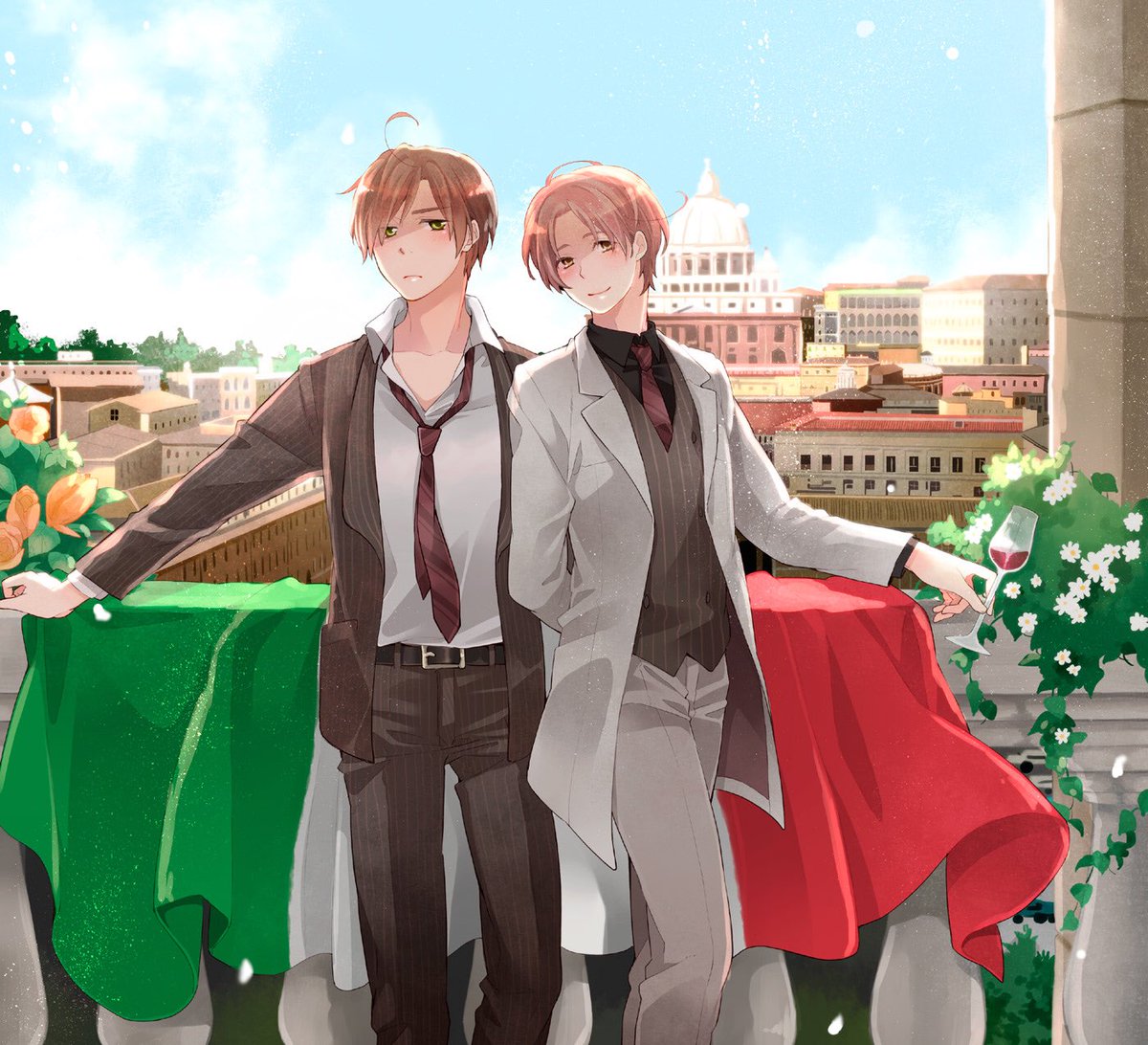 FryingPanSlut's tweet photo. Happy birthday to my beans ❤️ I still willingly fight Austria for separating you two, my sons https://t.co/i4I60RLPBo