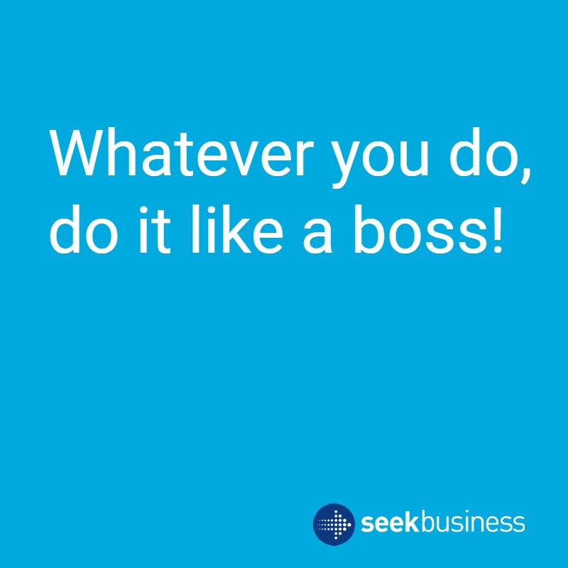 seekbusiness's tweet photo. The best way to tackle life and work. https://t.co/2er5MjWZhG