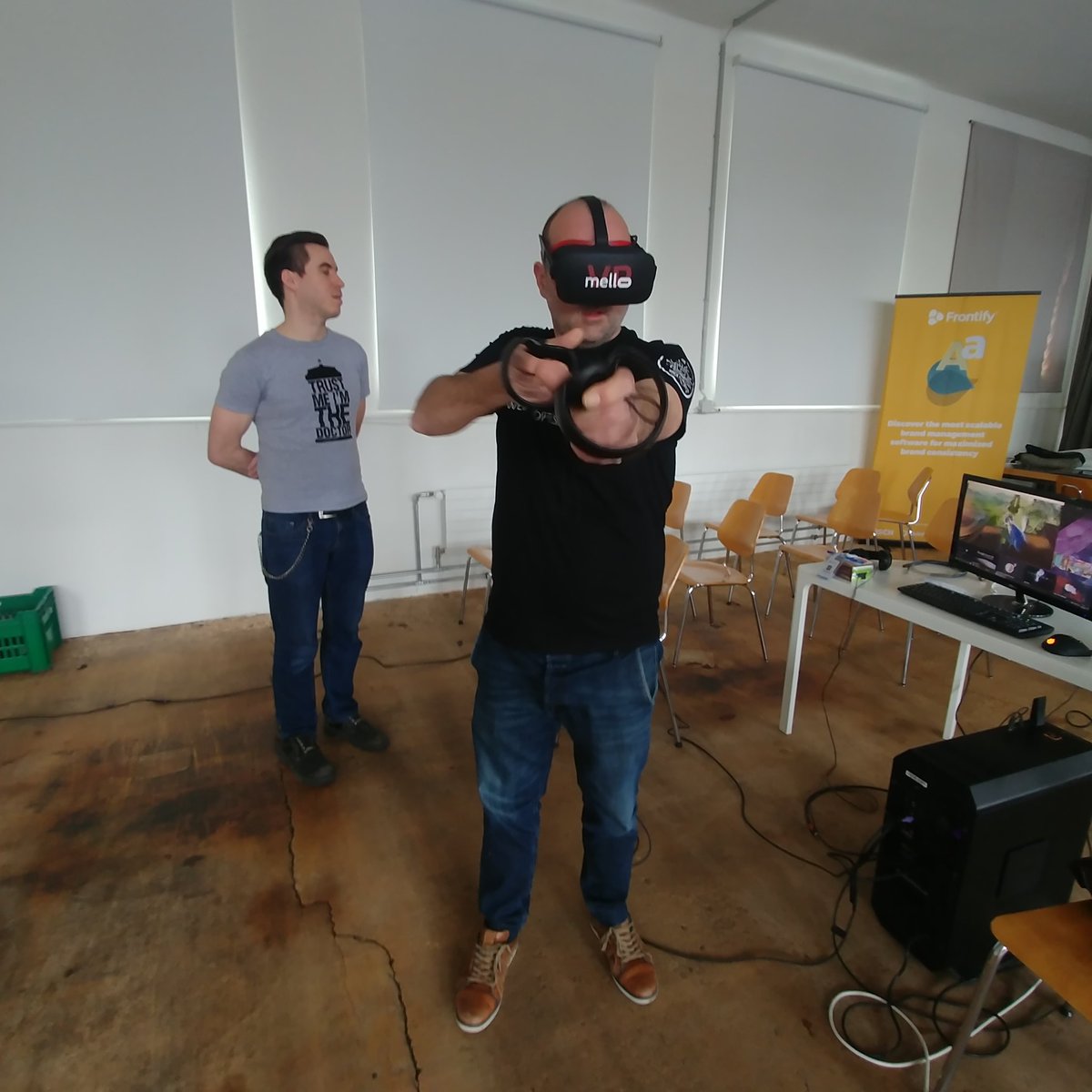 #vr gaming um zwischen dem Coding den Kopf zu lüften <a href="/melloVRgaming/">melloVR</a>