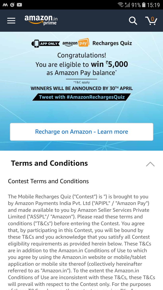 Chaitha83052016's tweet image. #AmazonAppQuiz