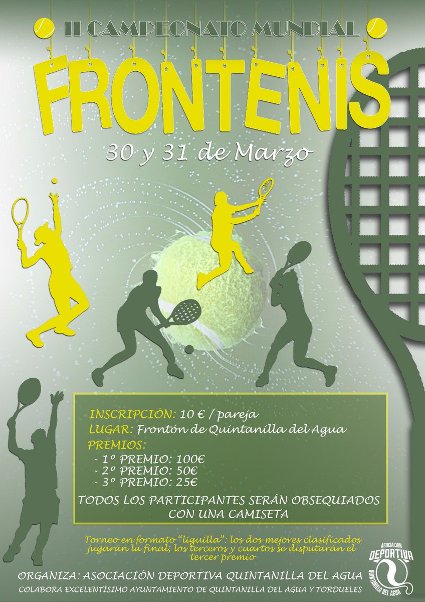 MarielaxD_'s tweet photo. 🔔¡¡¡ATENCIÓN!!!🔔 ya está aquí!! ¿Te gusta el frontenis? ¿No te gusta pero pasar un rato agradable si y llevarte algo de dinero? APÚNTATE
⬇️⬇️⬇️
Contacto:
Mariela:651 100 999
David:669 699 964 https://t.co/1rNJrlQ5Gd