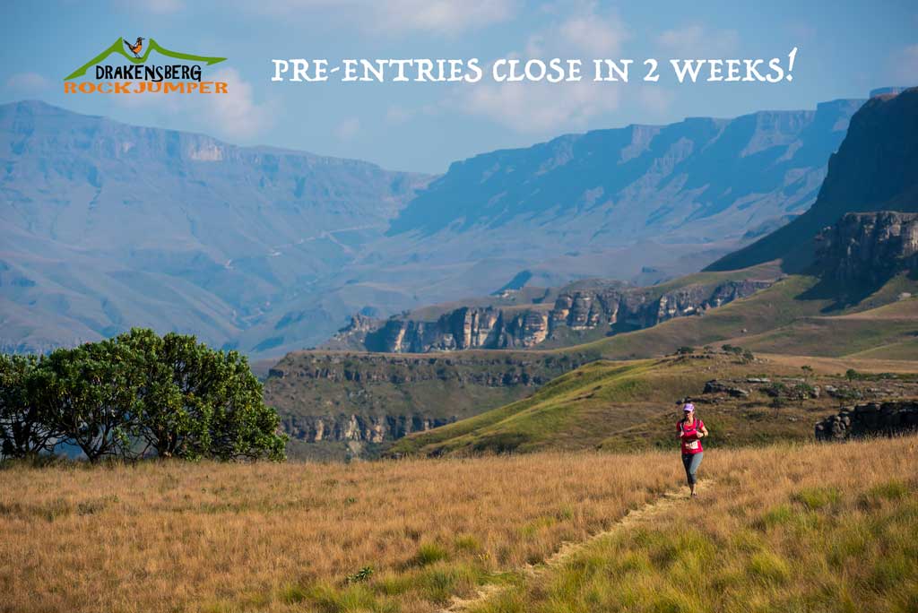 DrakRockjumper's tweet photo. @DrakRockjumper 2018 - pre-entries close in 2 weeks - secure your place - take part in one of the most beautiful 2-day trail runs on the calendar - legendary Giant’s Cup, Gxalingenwa and Khanti Ridge trails - mountain trail running in its purest form https://t.co/KRmbZUbUK4 https://t.co/05YcpyUL9F