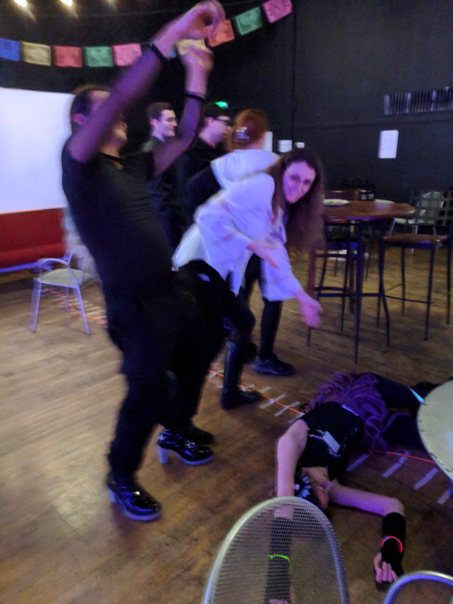 indus_lo's tweet photo. Necrodancers mourning one of their own https://t.co/BfHtiYUK9p