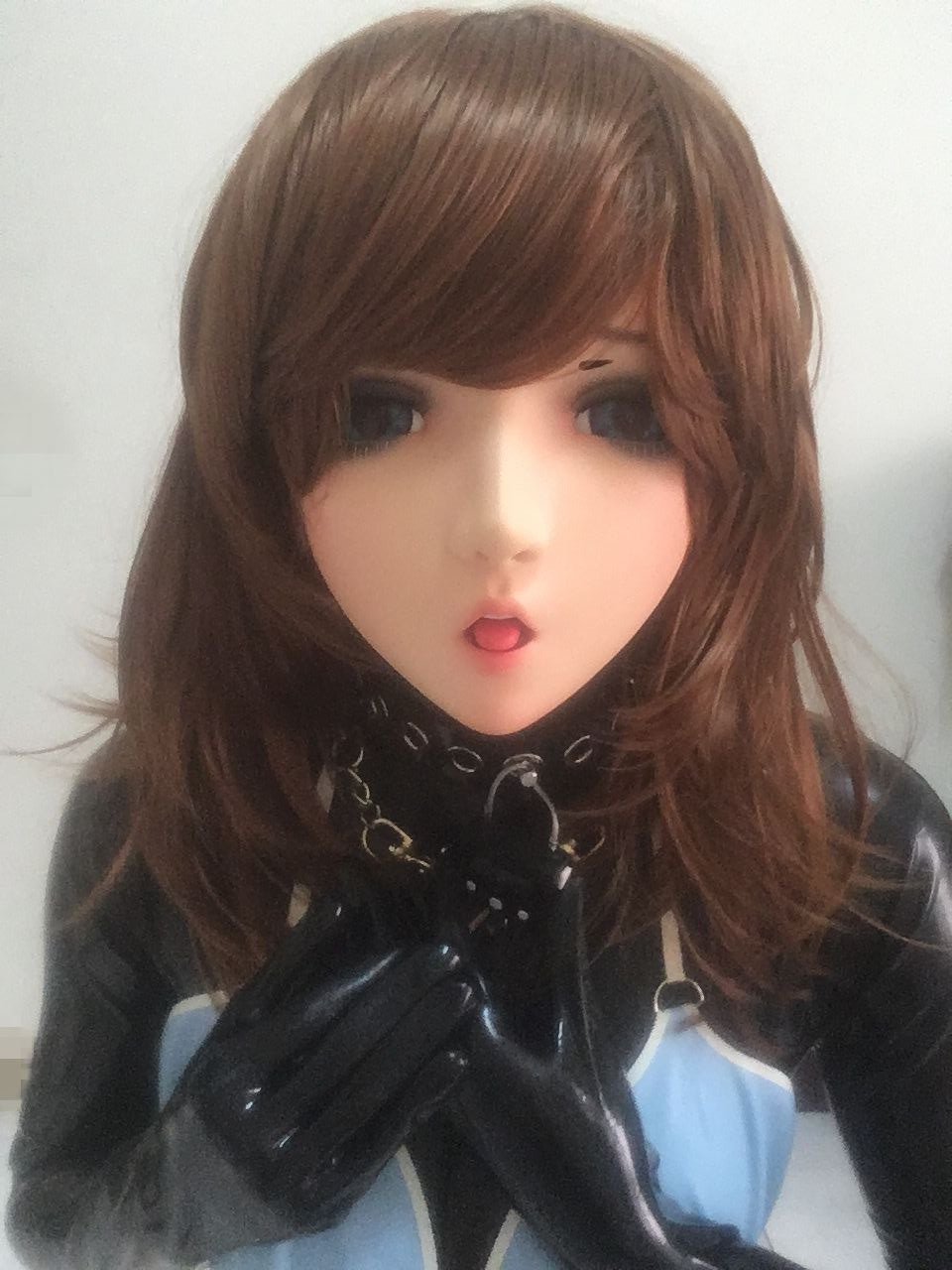 Tica doll on Twitter: "Be a doll. #latex #kigurumi #femalemask…