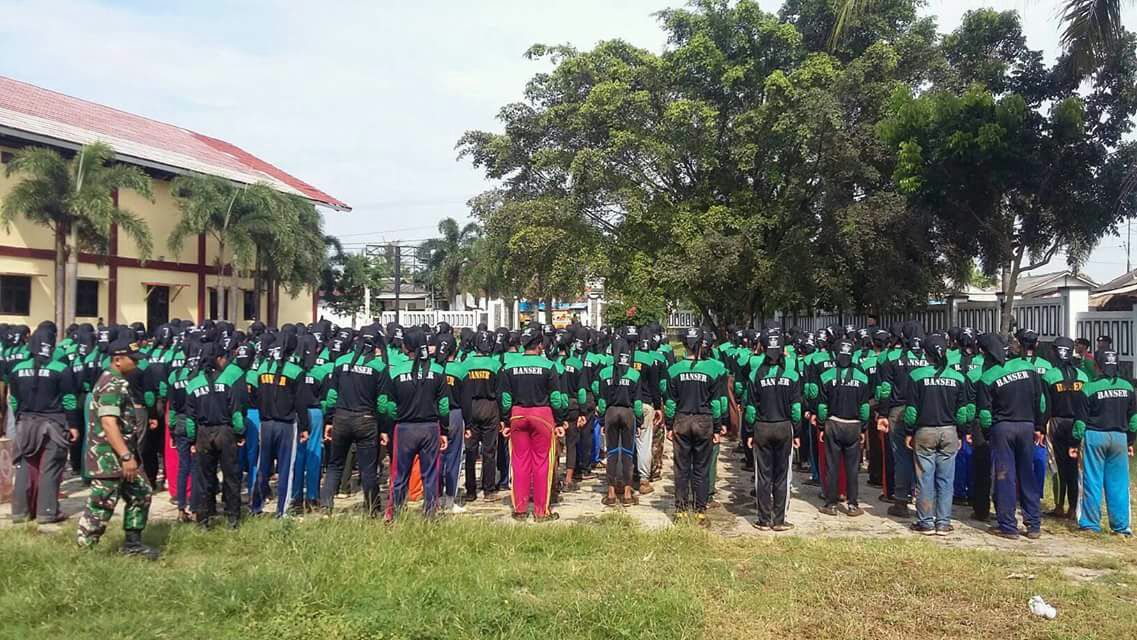 Akhir pekan mengkader. Diklatsar Banser Pabuatan Kab Subang