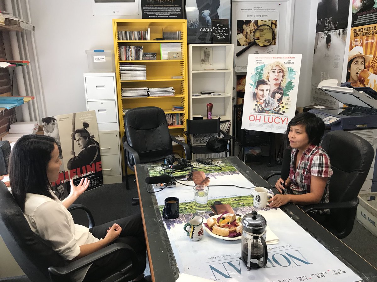 ....Ange of the @BitchTalkPod chatting with <a href="/ohlucymovie/">Oh Lucy!</a> Writer/Director Atsuko Hirayanagi. BT Episode available wherever you get your #Podcasts, &amp; #OhLucy out in theaters now! #BitchTalk #WomenInFilm #WomenFilmmakers #Movies