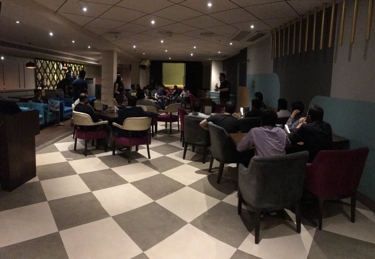 VideoMeetup's tweet photo. @nishantradia Speaking about the YouTube basics and creators!
Catch us at Wall Street Cafe, CP for talks around Digital Video! #videomeetup #videomeetup2018 #digitalvideomeetup2018 #dvm2018 https://t.co/auNJ9EJXCl