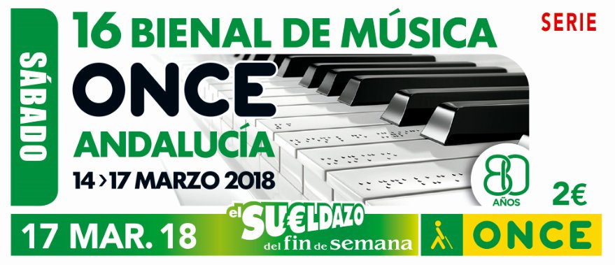 ¡El cupón clausura hoy la #BienalMúsicaONCE, a lo grande! 
👉Concierto conjunto del Orfeón Fermín Gurbindo, las corales Alaia, <a href="/coralallegro11/">Coral Allegro</a> y Breogán y la Orquesta de Plectro Ciudad de los Califas, en el Palacio de Congresos de la Casa Colón ow.ly/J2RA30iYNLB <a href="/AytoHuelva/">Ayuntamiento Huelva</a>