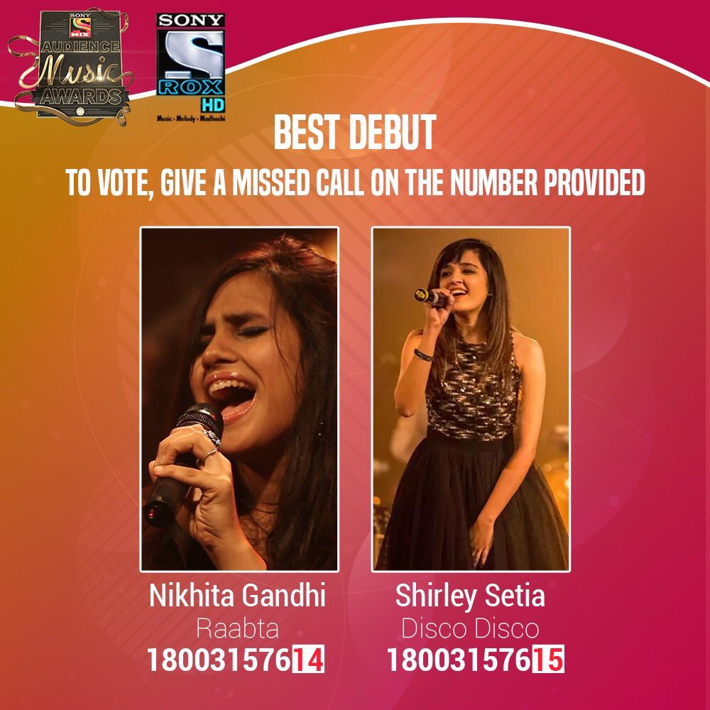 #Teamshirley : @ShirleySetia has been nominated for #BESTDebut category in @SonyROXHD #AudienceMusicAward 💕 Just give a #MsdCall ☎️📲 👉 18003157615 to this number 🙈

SPREAD THE NEWS LIKE STORM 🙌