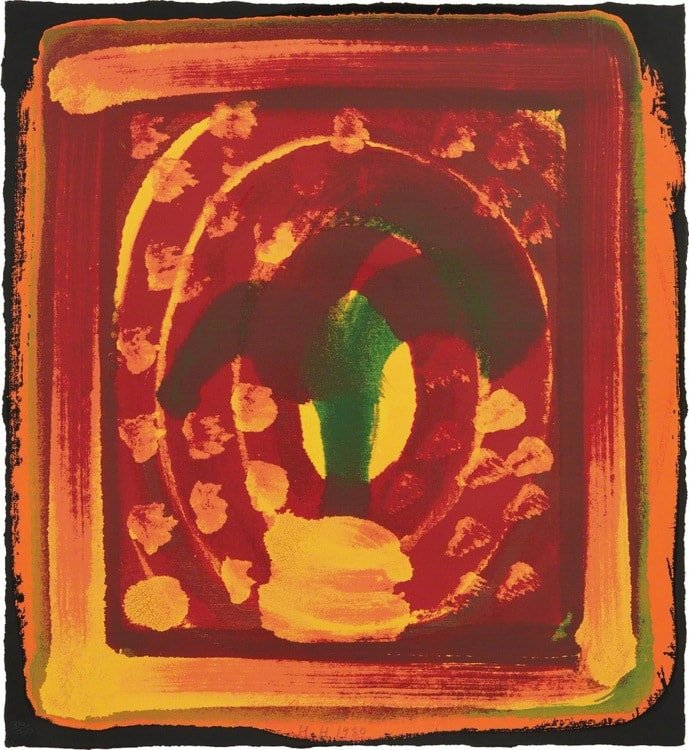 'Still Life' by Howard Hodgkin is bringing an exciting flare to our gallery window. A 1980 screenprint, no. 96 of 100, signed and dated, £4,000. #HowardHodgkin #loveart #PetworthUk