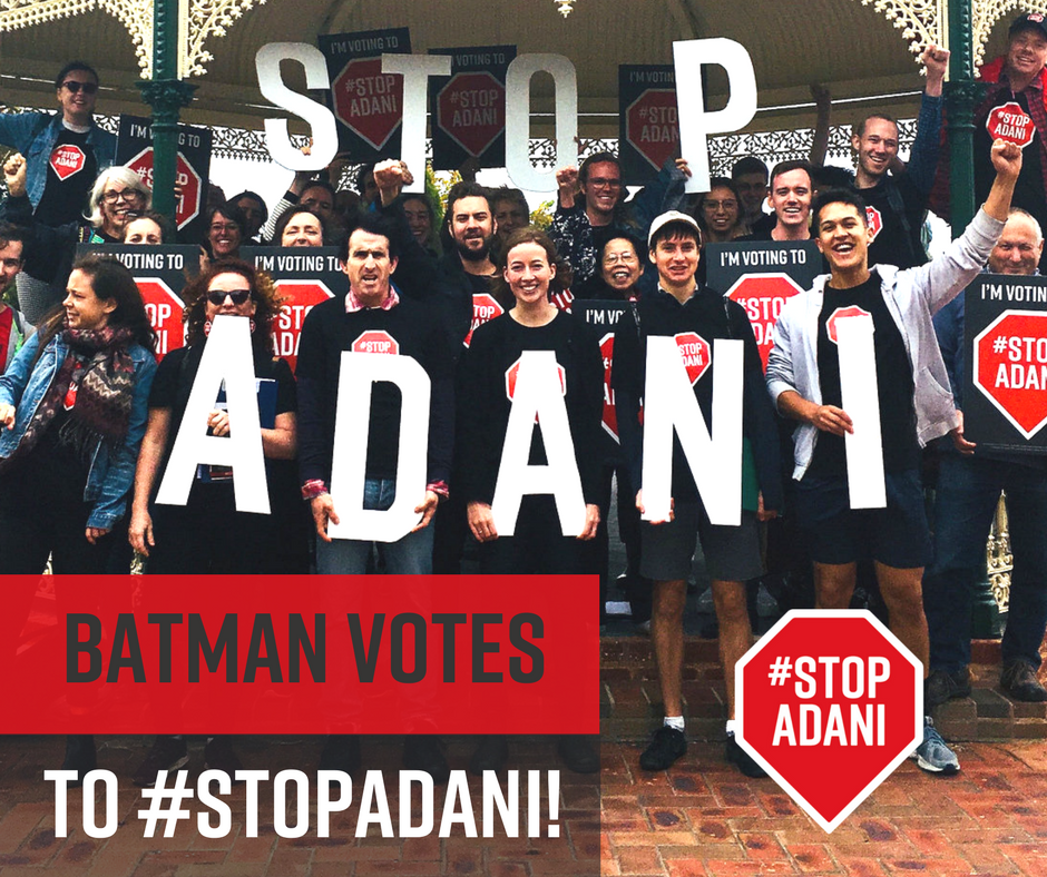 stopadani's tweet image. It's official! #BatmanVotes signals to @AustralianLabor: adopt @gedkearney #StopAdani position! It has been the incredible work of exceptional people that has made #StopAdani THE issue the ALP just can't ignore! #auspol