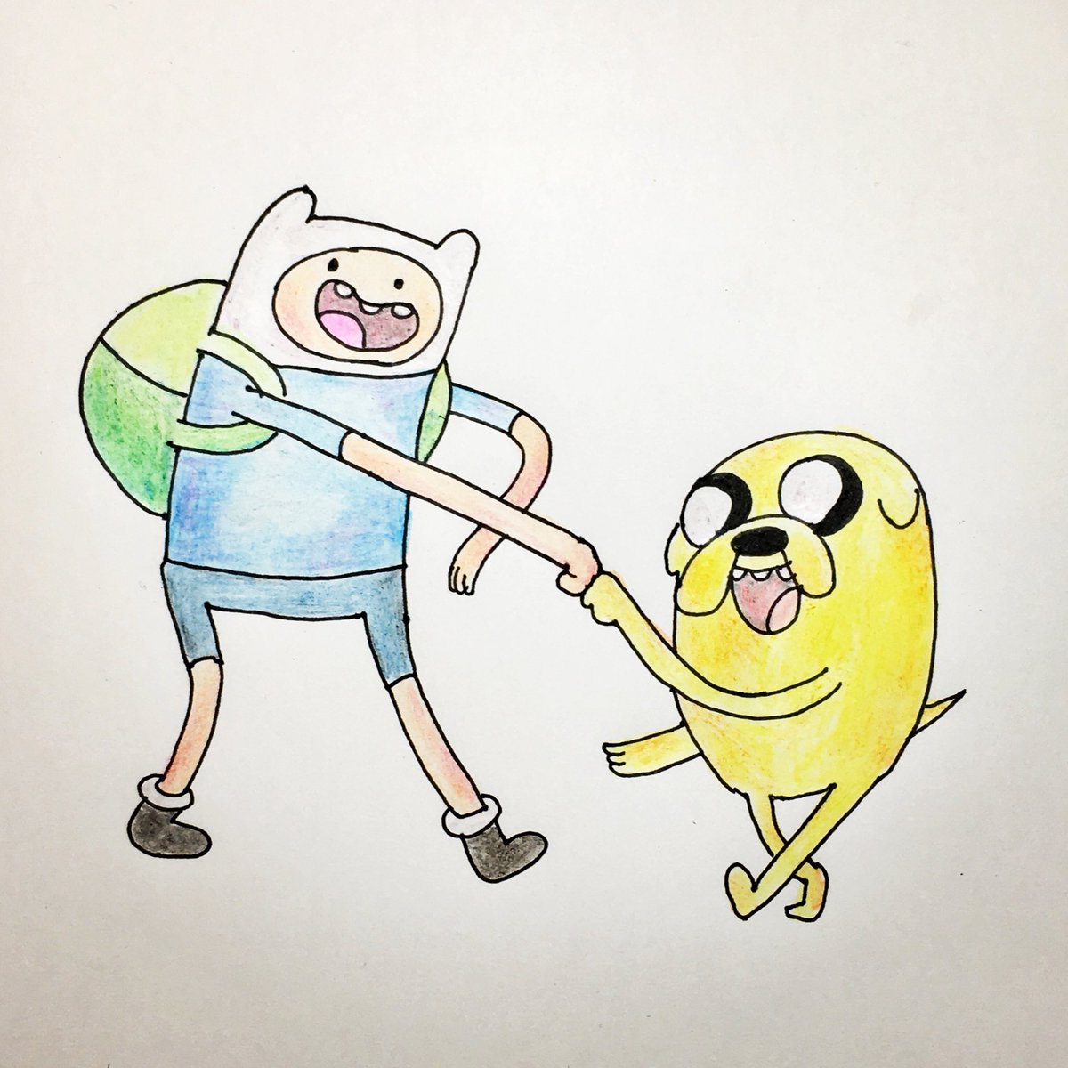 I M Bmo A Twitter アドベンチャータイム描きました フィンとジェイクは最高 アドベンチャータイム フィン ジェイク Copic Adventuretime 塗り絵 ぬりえ Coloredpencil ボールペンイラスト ボールペン画 カートゥーンネットワーク Cartoonnetwork