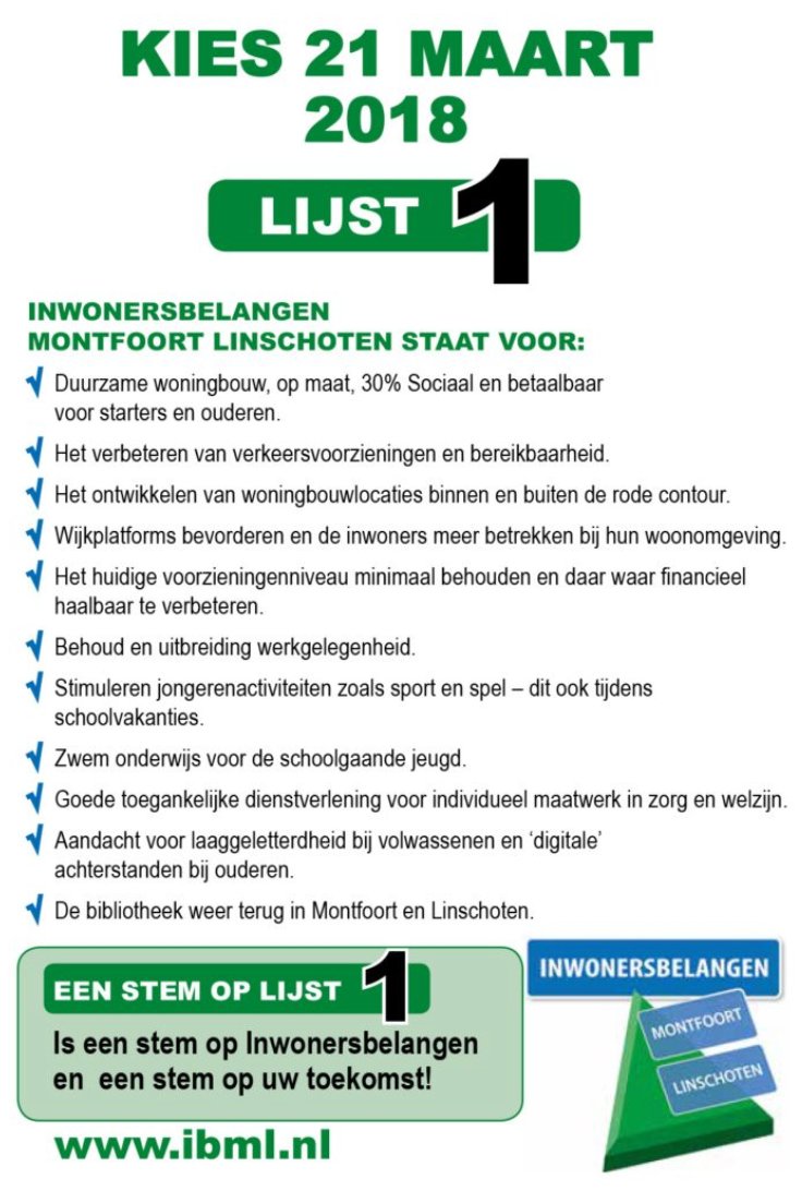 Inwonersbelangen Montfoort Linschoten tweet media