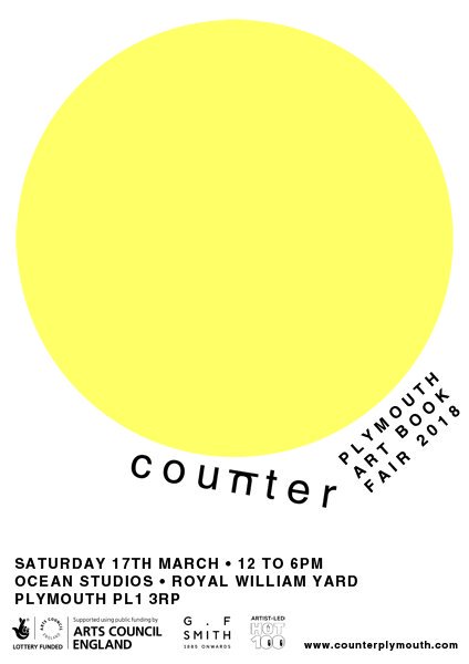 jr_carpenter's tweet photo. Here’s a list of all the exhibitors who will be at #Counter2018 today at @OceanStudios @RoyalWilliamYd #Plymouth #CityOfMakers #zines #bookart #prints https://t.co/Ss3ADvVvA4 https://t.co/t4z0wByyNC