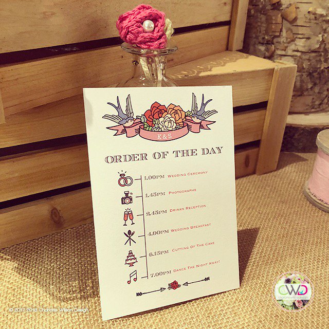iamcwdesign's tweet photo. Let your guests know how your wedding day celebrations unfold, with our #weddingorderoftheday cards. ‘Old Skool’ design from our collection
#iamcwdesign #tattooinvites #vintageswallows #handmadeinvites #westsussexwedding https://t.co/tcF178LbK0
